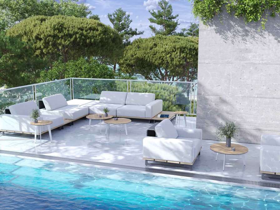 OUTDOOR COFFEE TABLE TOSCA RONDE