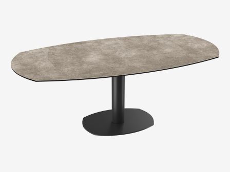 TABLE DE REPAS ARTICA BASE ACIER LAQUE