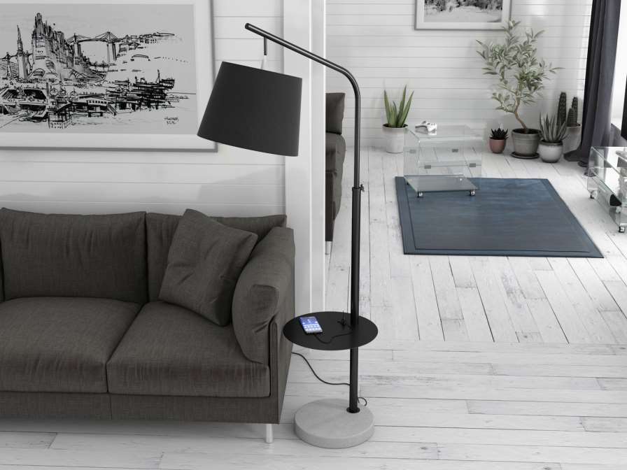FLOOR LAMP SOLARIS USB